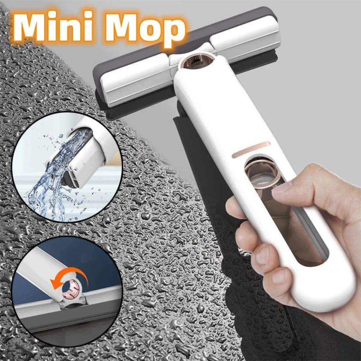 Mini Portable Hand-Free Squeeze Mop