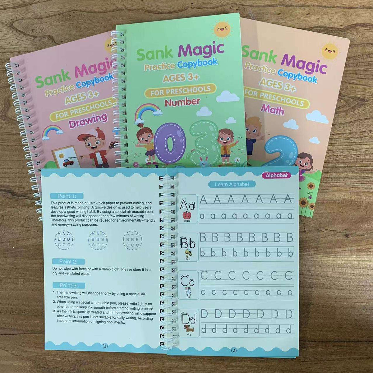 Water Magic + Sank Books Bundle – Kids’ Reusable Learning Fun