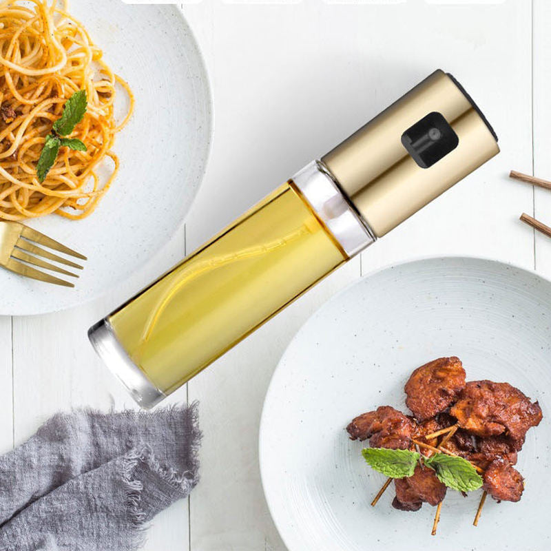 Oil Sprayer Transparent Glass Spray Bottle