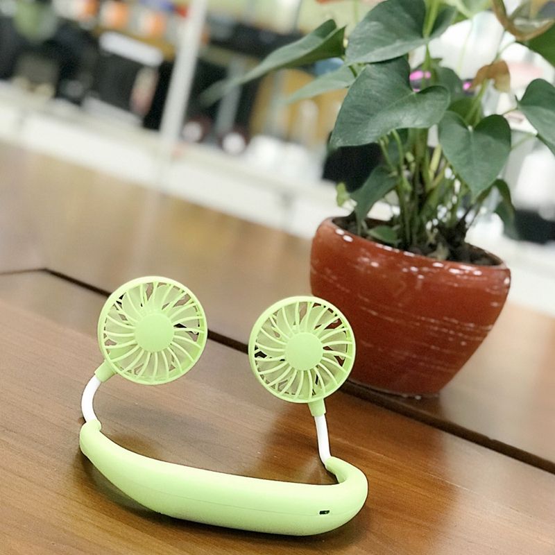 Mini USB Neck Fan – Portable, Hands-Free, 360° Cooling Fan