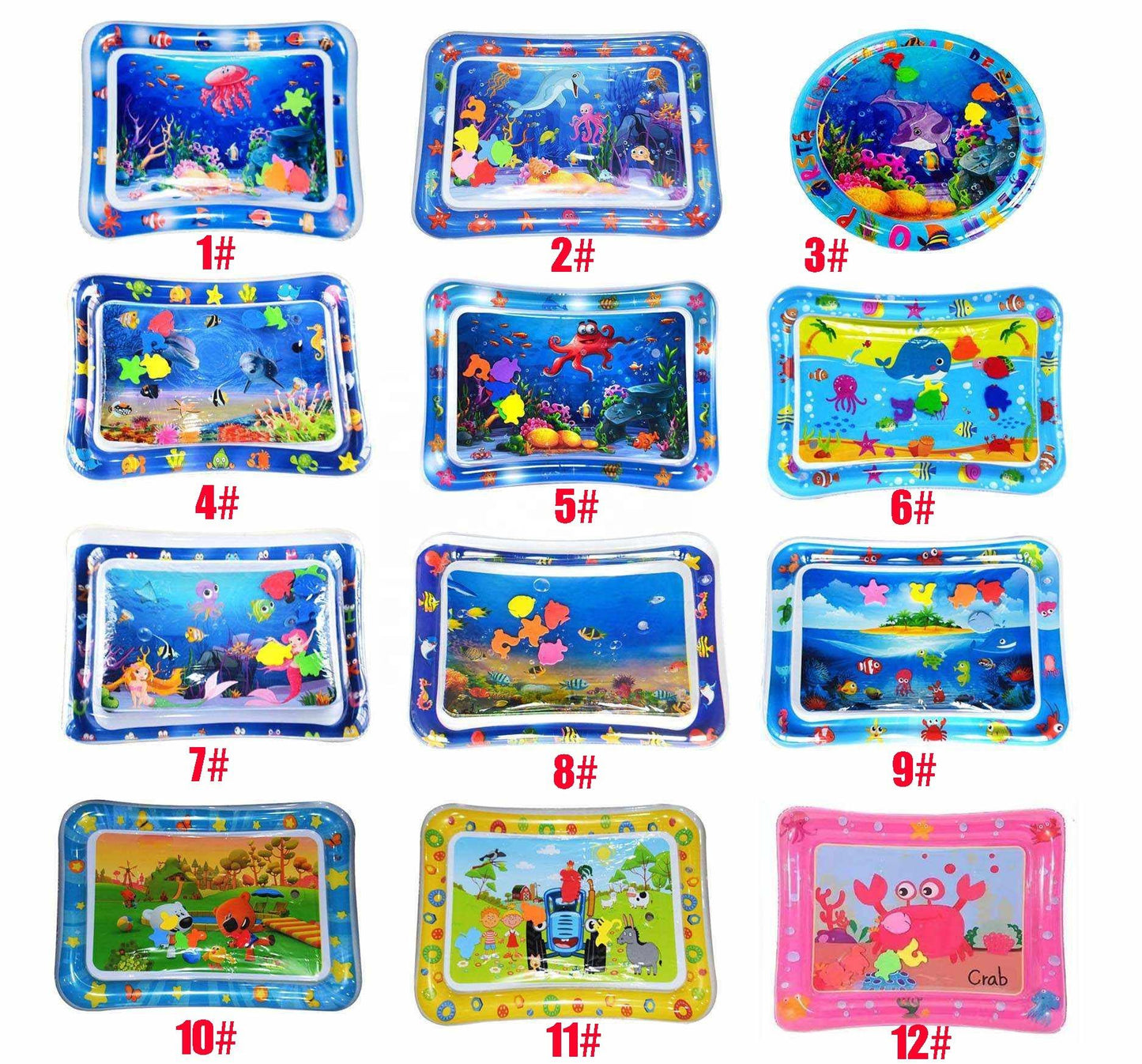 Tummy Time Infant Mat Baby Water