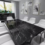 Kitchen Marble Sheet – Black | 6.5 ft × 2 ft (2 Meter Roll)