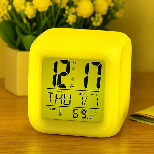 Color Changing LED  Digital Alarm Clock