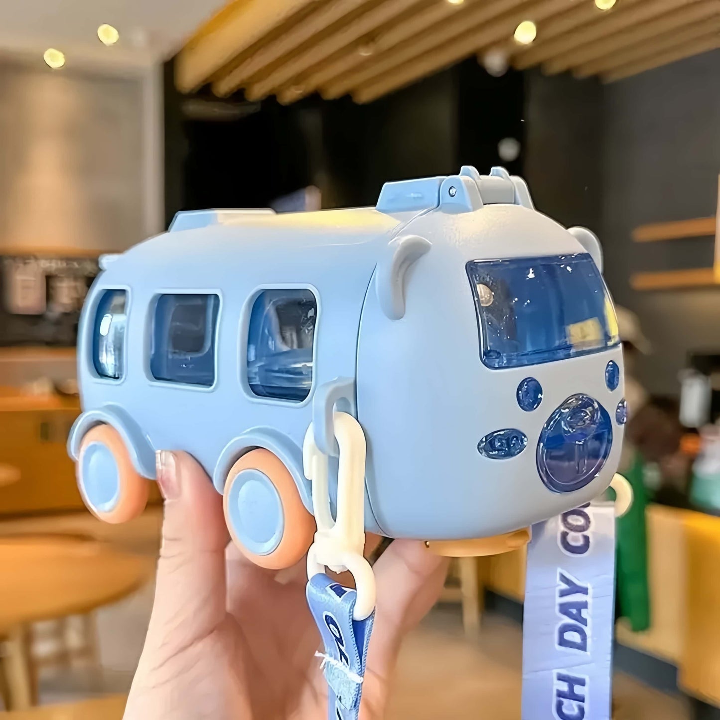 School Bus Water Bottle for Kids