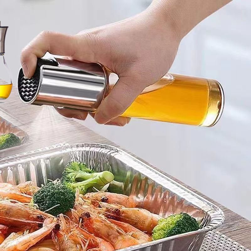 Oil Sprayer Transparent Glass Spray Bottle