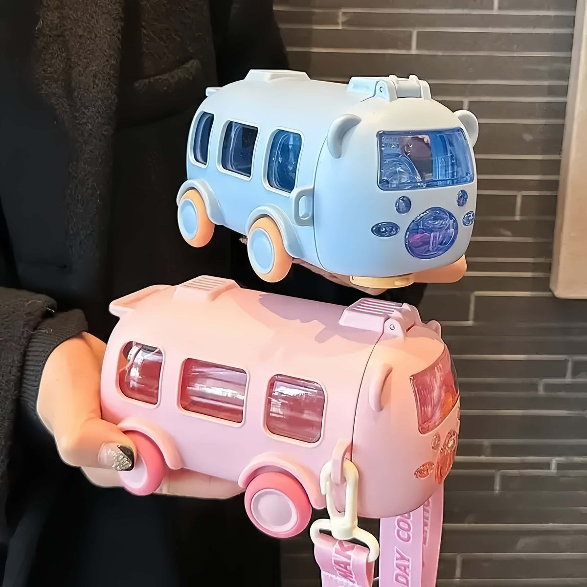 School Bus Water Bottle for Kids