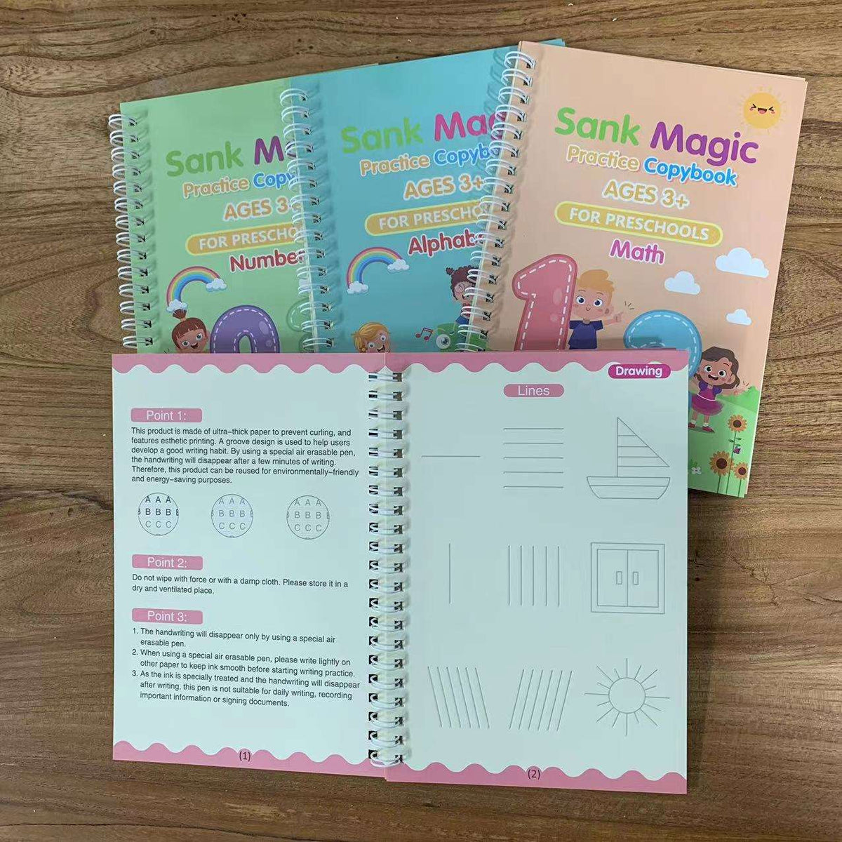 Water Magic + Sank Books Bundle – Kids’ Reusable Learning Fun