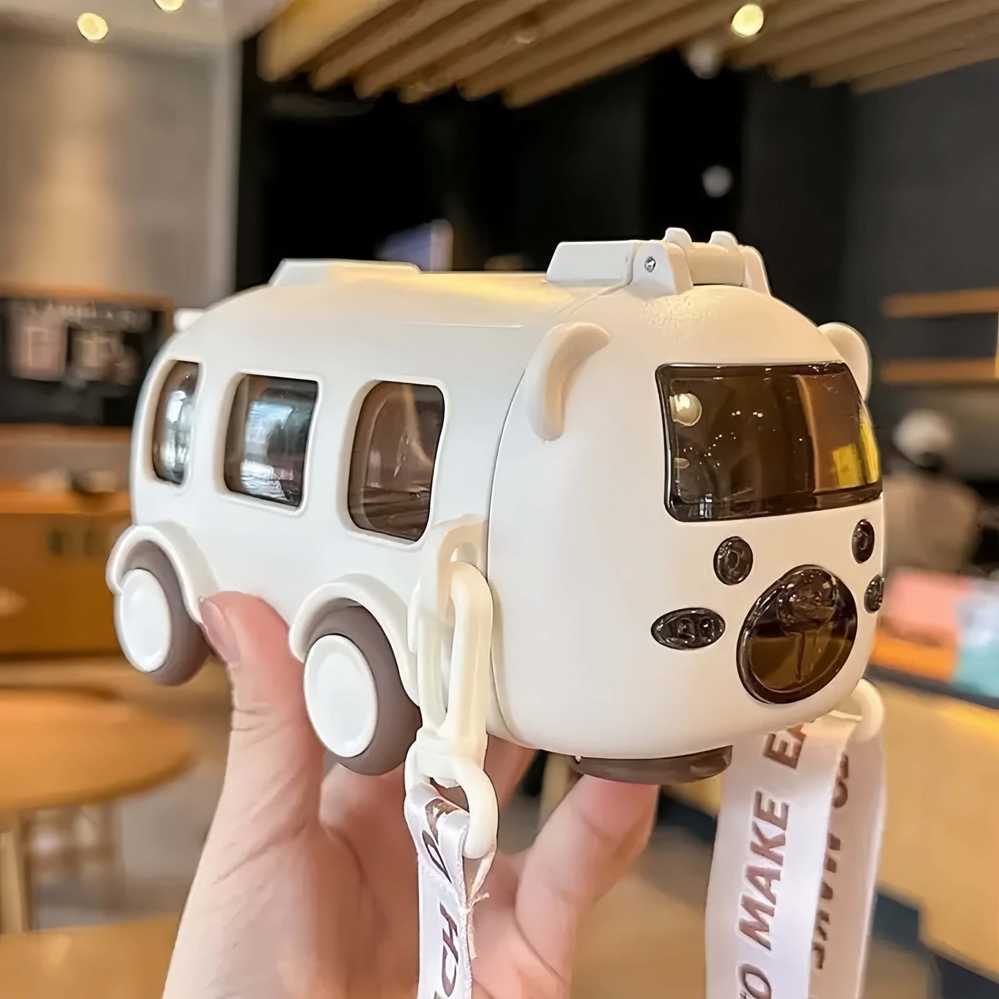 School Bus Water Bottle for Kids