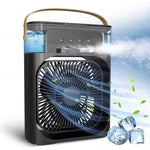 3-in-1 Portable Plastic air Cooler Fan With Color Light Humidifier Water air Cooling Car Outdoor Rv Use Mini Fan