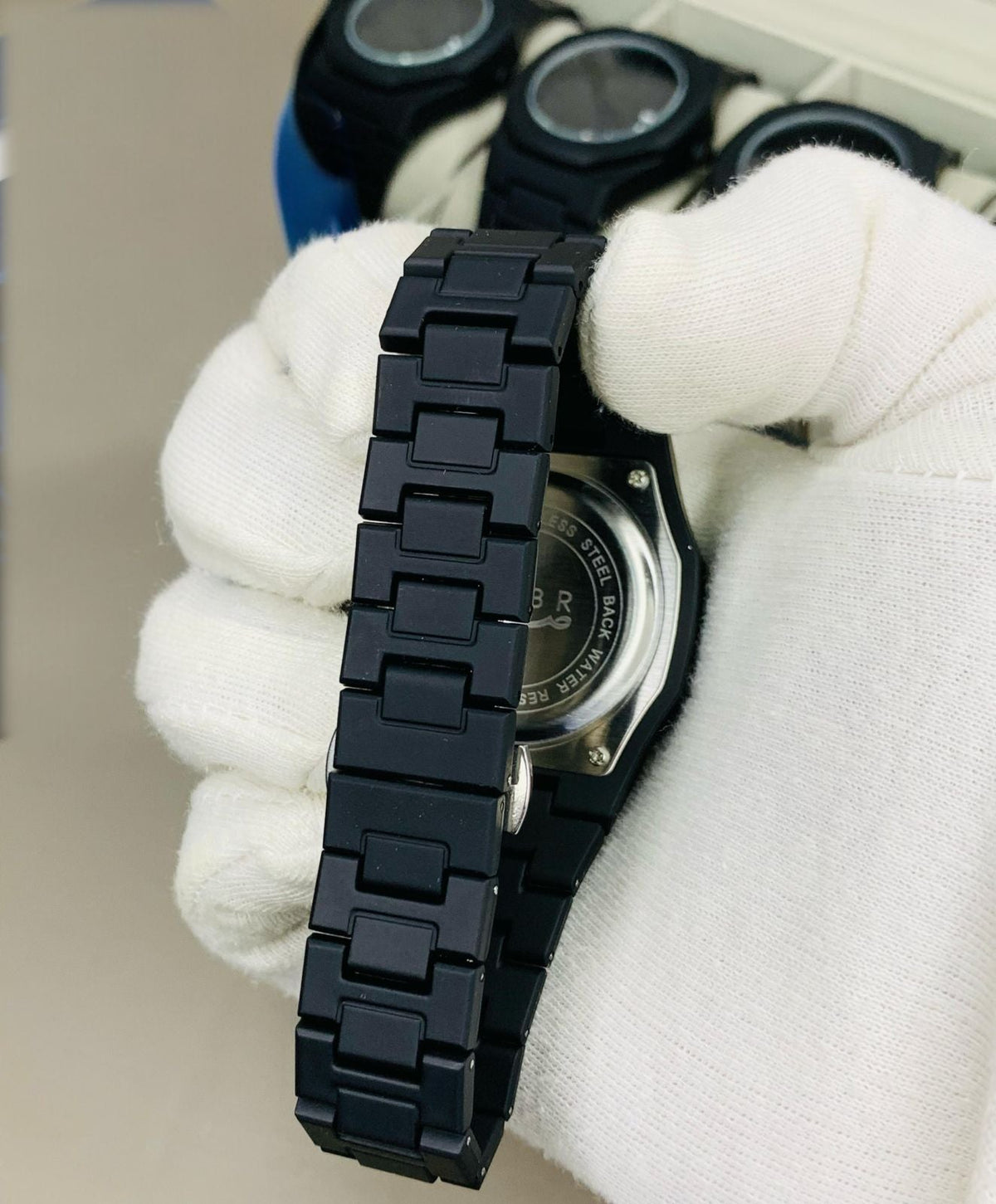 Sabr Aura – Full Black Arabic Dial Watch | Elegant Minimalist Timepiece